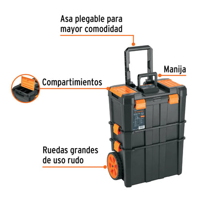 Caja de Herramientas Truper 102644: Movilidad y Organización 3 en 1