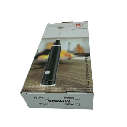 Mini batidora eléctrica espumador de mano portátil recargable con dos accesorios / bw-36 negro Cod BTM1001N