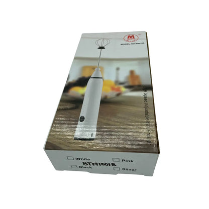 Mini batidora eléctrica espumador de mano portátil recargable con dos accesorios / bw-36 negro Cod BTM1001N