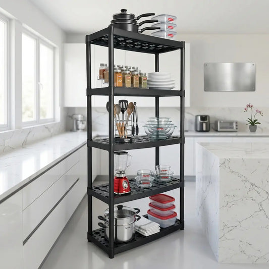 Estante organizador Truper 19943 de 5 repisas fabricado en polipropileno de alta resistencia Truper 19943.