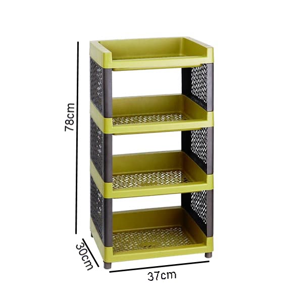 Organizador Multifuncional Rectangular de 4 Niveles Verde