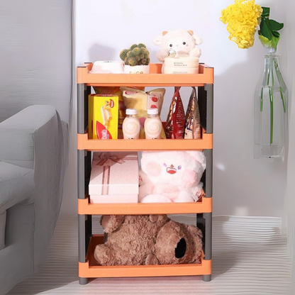 Organizador Multifuncional Rectangular de 4 Niveles Naranja